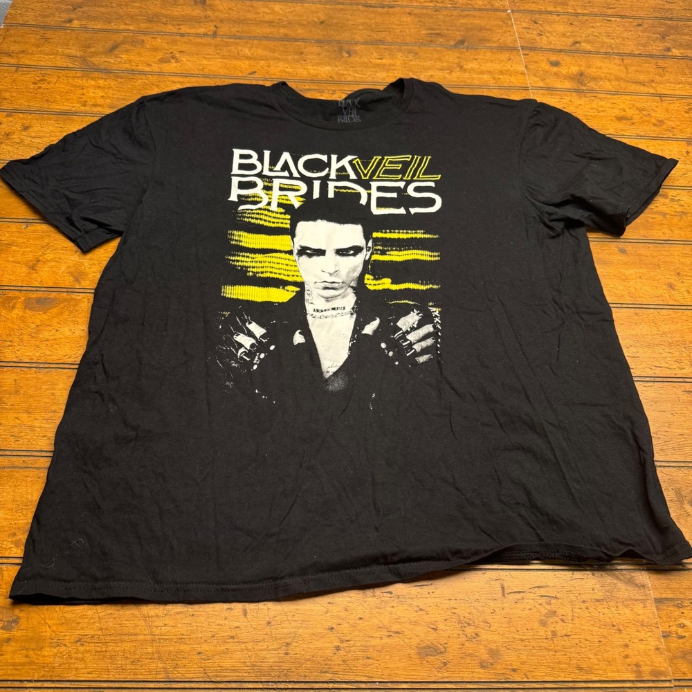 Black Veil Brides Andy Biersack Graphic T Shirt Black‎ XL